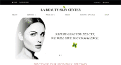 Desktop Screenshot of labeautyskincenter.com